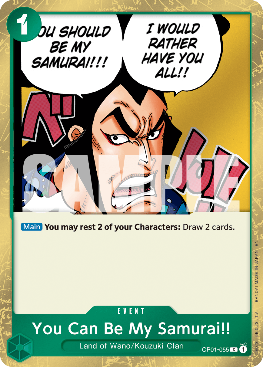 You Can Be My Samurai!!